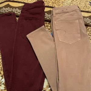 American Eagle and Hollister jeans